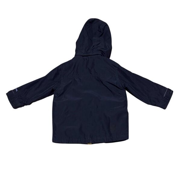 Gap Toddler 4 Navy Blue Yellow Winter Ski Zip Up Hoodie Heavy Coat - Picture 2 of 10